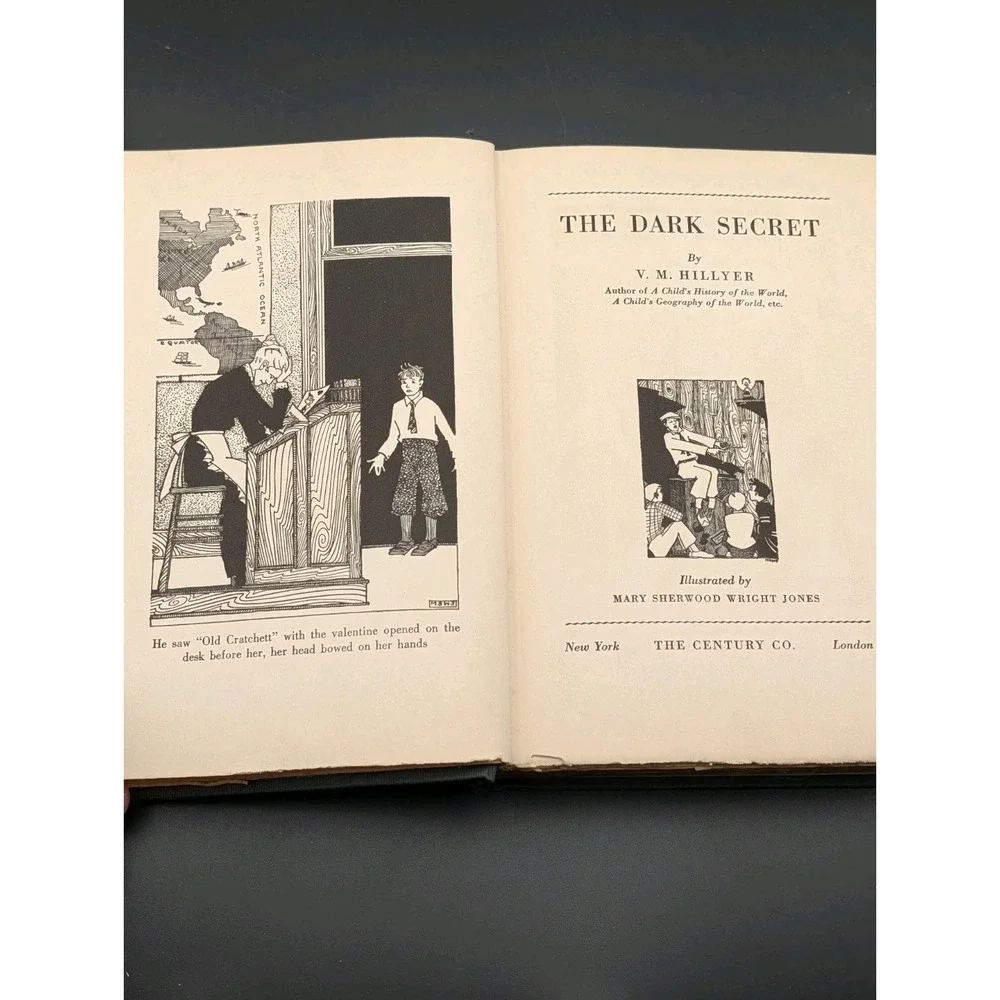 Vintage Hillyer, V. M. The Dark Secret‎ Hardback No DC